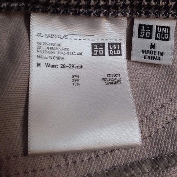 4/$20 NWOT Uniqlo Black/White Houndstooth Leggings - Picture 7 of 8